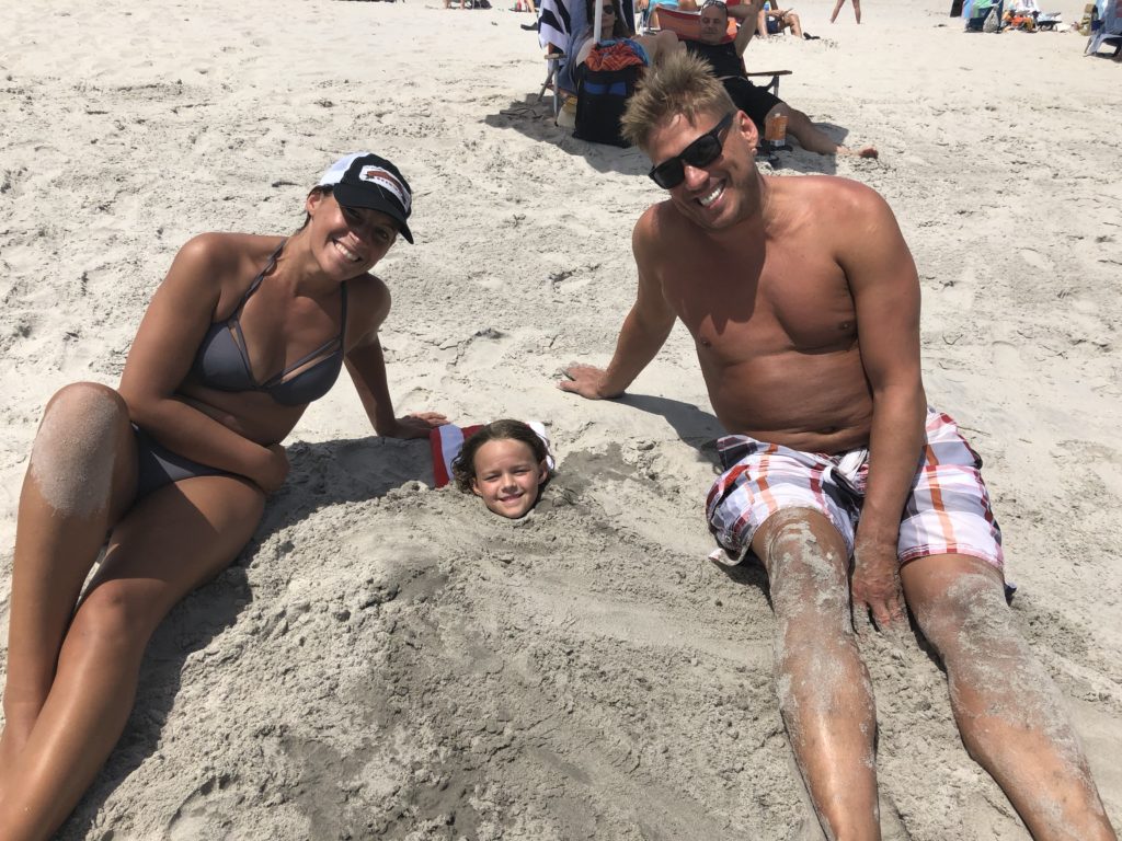 Family on Beach